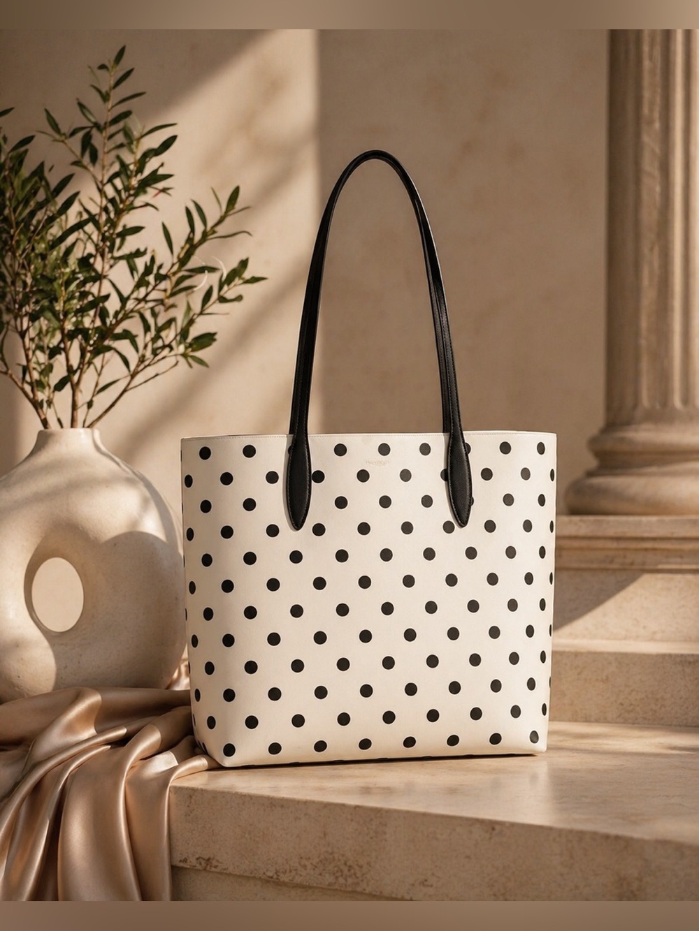 Kate Spade x Disney Minnie Mouse Tote Bag Black Red Bow Graphic + Matching Pouch - Picture 6 of 17